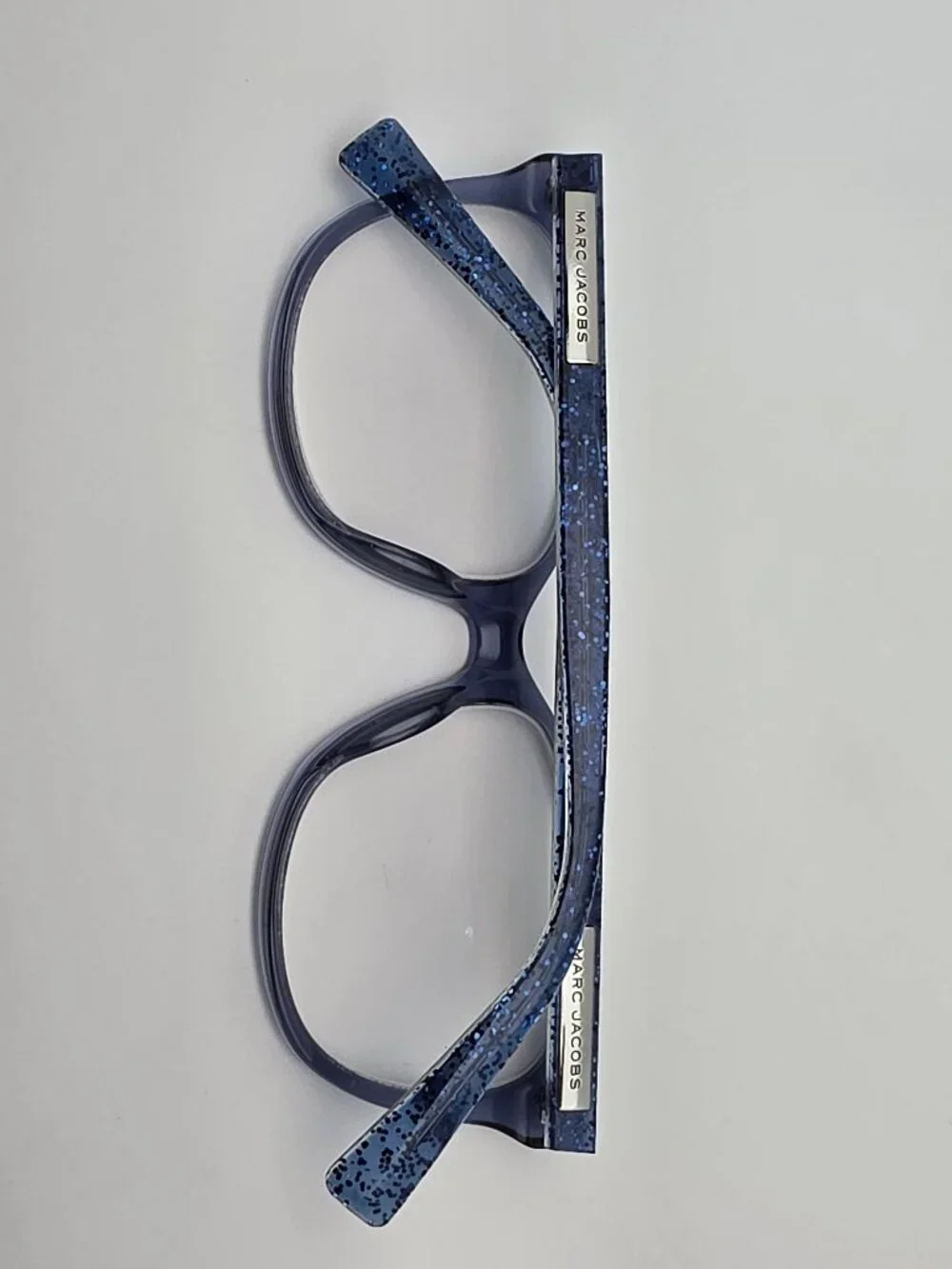 Marc Jacobs Marc 430 PJP Transparent Blue Glitter Cat Eye Eyeglasses Frame 53mm